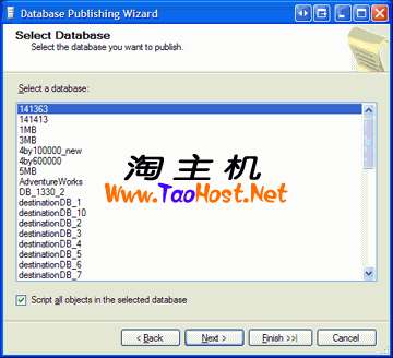 Publishing a MSSQL Database to Godaddy Using the Database Publishing Wizard