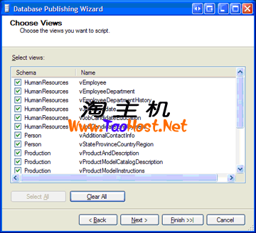 Publishing a MSSQL Database to Godaddy Using the Database Publishing Wizard