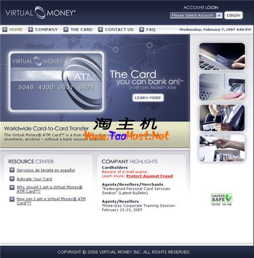 Virtual Money Card，可以称其为虚拟银行卡，虚拟钱卡，是美国银行的匿名账户